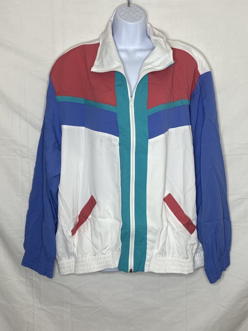 Alfred Dunner (24W) Women's Pastel Athletic Jogging Zip-up Jacket